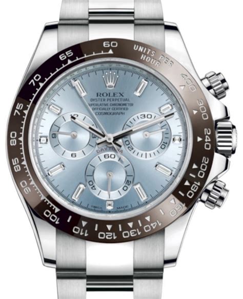 platinum daytona baguette dial